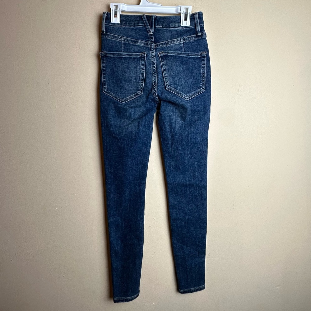 Free People NWT Montana Skinny Slim Leg Jeans in Lake Blue Women’s Size 25 - Picture 7 of 16